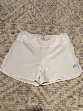 Guy Harvey White Performance Fishing Shorts Small